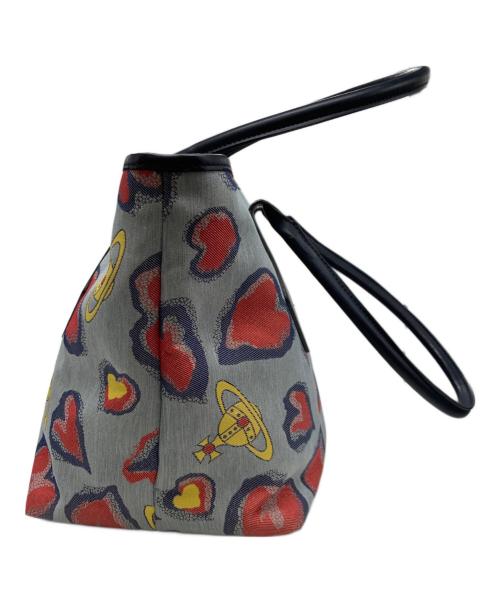 Vivienne Westwood（ヴィヴィアンウエストウッド）Vivienne Westwood (ヴィヴィアンウエストウッド) SECRET HEARTトートバッグ ブルーの古着・服飾アイテム