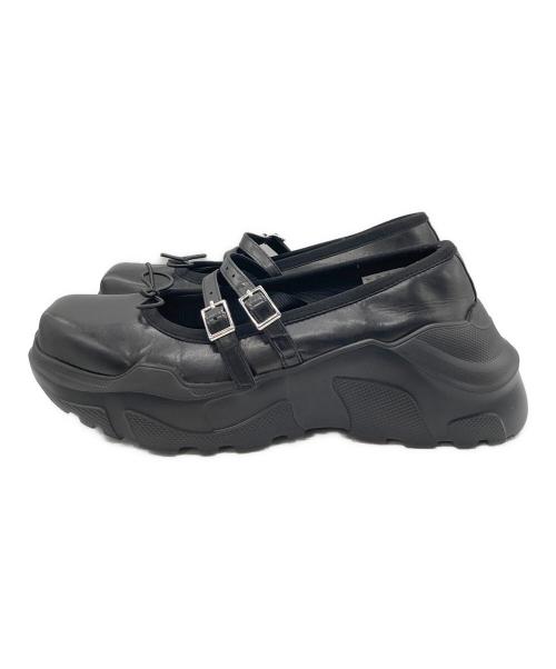 AKIKOAOKI（アキコアオキ）AKIKOAOKI (アキコアオキ) Giselle ローファー ブラック サイズ:23cmの古着・服飾アイテム