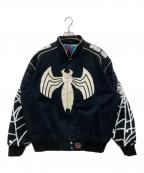 SPIDER-MAN×JH Designスパイダーマン×ジェイエイチデザイン）の古着「Racing Jacket」｜ブラック