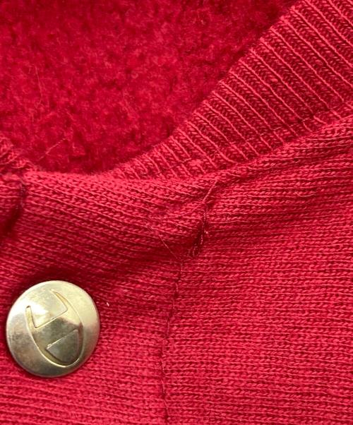 Champion REVERSE WEAVE（チャンピオン リバース ウィーブ）Champion REVERSE WEAVE (チャンピオン リバース ウィーブ) 【古着】スウェットスナップカーディガン レッド サイズ:Lの古着・服飾アイテム