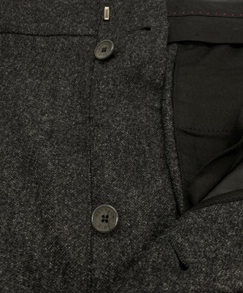BERNARD ZINS（ベルナール ザンス）BERNARD ZINS (ベルナール ザンス) H8 ヘビーフランネルスラックス ブラック サイズ:42の古着・服飾アイテム