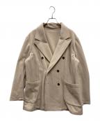 pelemeleペールメール）の古着「DOUBLE FLANNEL JACKET」｜ベージュ