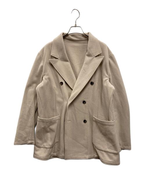 pelemele（ペールメール）pelemele (ペールメール) DOUBLE FLANNEL JACKET ベージュ サイズ:Lの古着・服飾アイテム