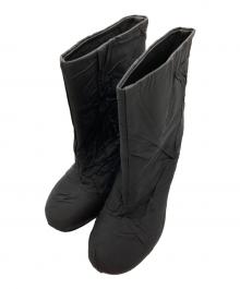 MM6 Maison Margiela（エムエムシックスメゾンマルジェラ）の古着「6-HEEL クラッシュドブーツ」｜ブラック