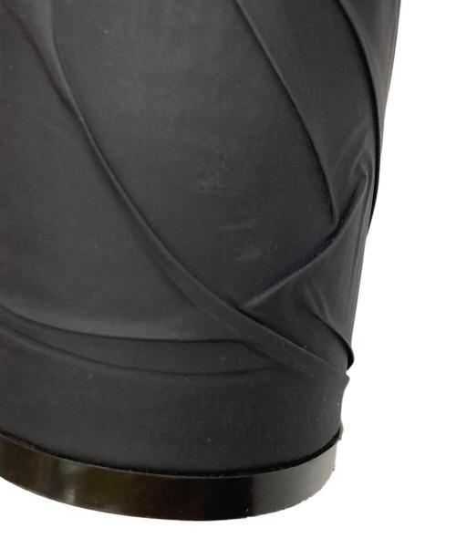 MM6 Maison Margiela（エムエムシックスメゾンマルジェラ）MM6 Maison Margiela (エムエムシックスメゾンマルジェラ) 6-HEEL クラッシュドブーツ ブラック サイズ:38の古着・服飾アイテム