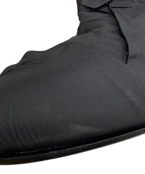 MM6 Maison Margiela（エムエムシックスメゾンマルジェラ）MM6 Maison Margiela (エムエムシックスメゾンマルジェラ) 6-HEEL クラッシュドブーツ ブラック サイズ:38の古着・服飾アイテム