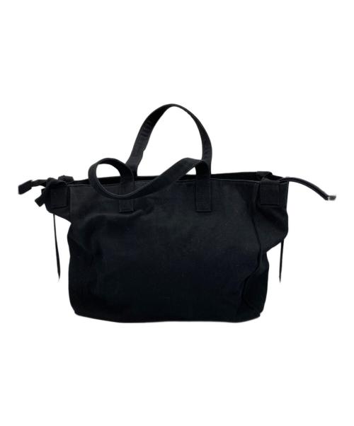 N°21 numero ventuno（ヌメロヴェントゥーノ）N°21 NUMERO VENTUNO (ヌメロヴェントゥーノ) ロゴキャンバストートバッグ ブラックの古着・服飾アイテム