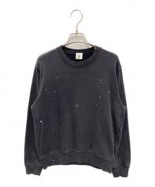 HEAR MY NAME×6(ROKU) BEAUTY&YOUTH（ヒアマイネーム×ロク ビューティーアンドユース）の古着「ダメージ加工スウェット」｜グレー