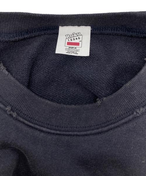 HEAR MY NAME（ヒアマイネーム）HEAR MY NAME (ヒアマイネーム) 6(ROKU) BEAUTY&YOUTH (ロク ビューティーアンドユース) ダメージ加工スウェット グレー サイズ:Sの古着・服飾アイテム