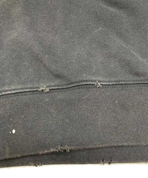 HEAR MY NAME（ヒアマイネーム）HEAR MY NAME (ヒアマイネーム) 6(ROKU) BEAUTY&YOUTH (ロク ビューティーアンドユース) ダメージ加工スウェット グレー サイズ:Sの古着・服飾アイテム