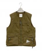 and wanderアンドワンダー）の古着「TOUGH ARAMID VEST」｜ブラウン