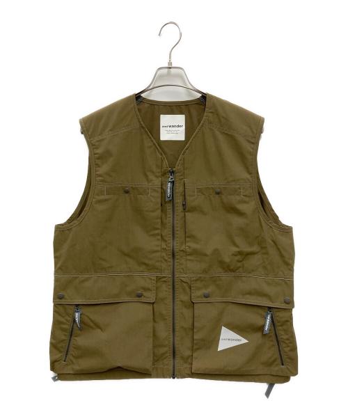 and wander（アンドワンダー）and wander (アンドワンダー) TOUGH ARAMID VEST ブラウン サイズ:XXLの古着・服飾アイテム