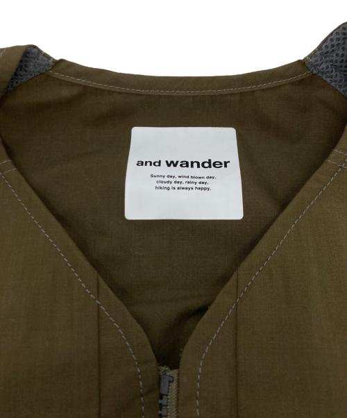 and wander（アンドワンダー）and wander (アンドワンダー) TOUGH ARAMID VEST ブラウン サイズ:XXLの古着・服飾アイテム
