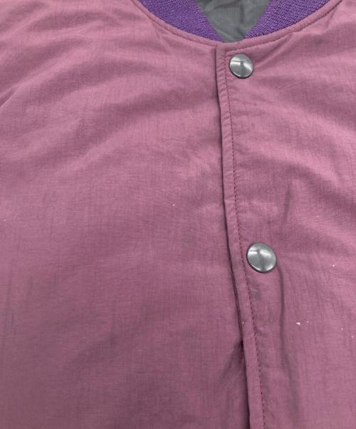 FOLL（フォル）FOLL (フォル) ナイロンオーバーダイスタジアムジャンパーMA-1 パープル サイズ:3の古着・服飾アイテム