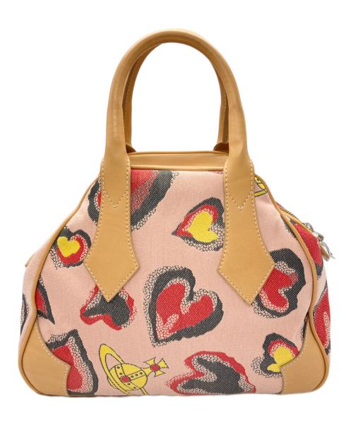 Vivienne Westwood（ヴィヴィアンウエストウッド）Vivienne Westwood (ヴィヴィアンウエストウッド) ヤスミンハートバッグ ピンクベージュの古着・服飾アイテム