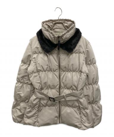 PRADA プラダ ノーカラー ダウンジャケット　グレー　44 中古・古着通販】PRADA (プラダ) SQUIRREL/ダウンジャケット グレー