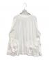 ENFOLD（エンフォルド）の古着「BALL DRAPE LONG-SLEEVE-T-SHIRT」｜ホワイト