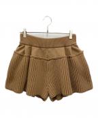 sacaiサカイ）の古着「Flared Knit Shorts」｜ブラウン