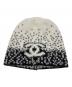 CHANEL（シャネル）の古着「ニットキャップ」｜ブラック×ホワイト