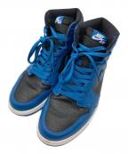 NIKEナイキ）の古着「RETRO HIGH OG  ハイカットスニーカー」｜ブルー×ブラック