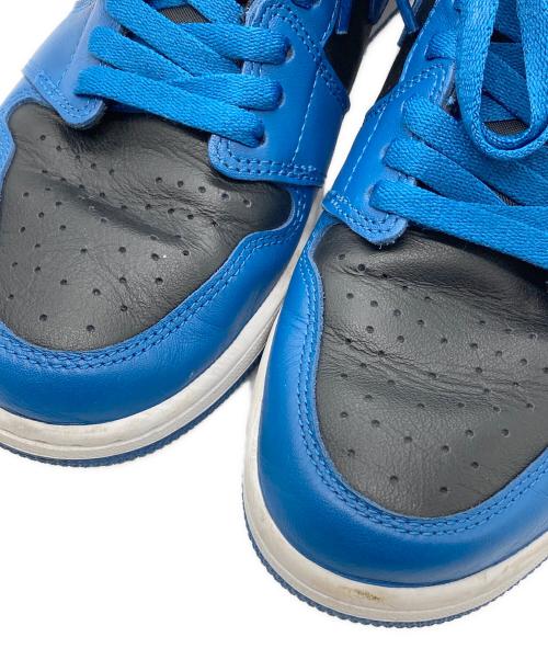 NIKE（ナイキ）NIKE (ナイキ) AIR JORDAN 1 RETRO HIGH OG ブルー×ブラック サイズ:28cmの古着・服飾アイテム