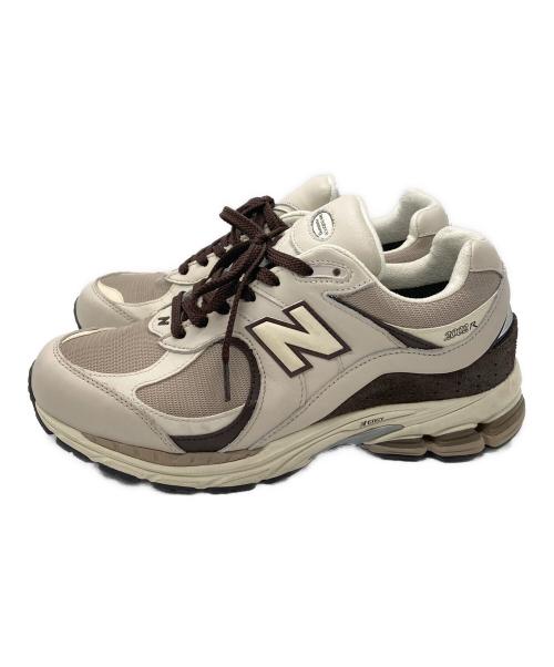 NEW BALANCE（ニューバランス）NEW BALANCE (ニューバランス) ローカットスニーカー アイボリー×ブラウン サイズ:27cmの古着・服飾アイテム