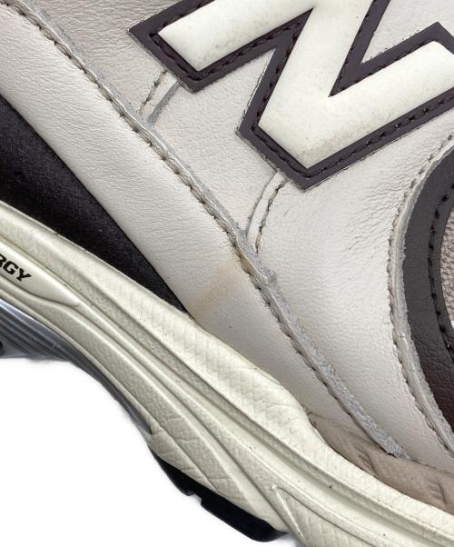 NEW BALANCE（ニューバランス）NEW BALANCE (ニューバランス) ローカットスニーカー アイボリー×ブラウン サイズ:27cmの古着・服飾アイテム