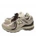 NEW BALANCE (ニューバランス) ローカットスニーカー アイボリー×ブラウン サイズ:27cm：14000円