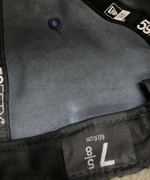 SUPREME（シュプリーム）Supreme (シュプリーム) New Era (ニューエラ) Leather Earflap Box Logo ネイビー サイズ:FREEの古着・服飾アイテム