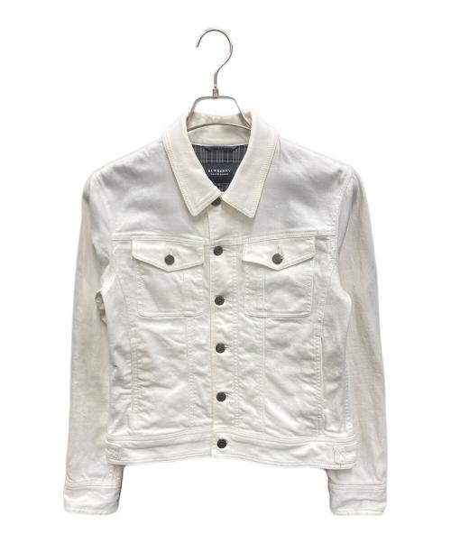 BURBERRY BLACK LABEL（バーバリーブラックレーベル）BURBERRY BLACK LABEL (バーバリーブラックレーベル) デニムトラッカージャケット ホワイト サイズ:Mの古着・服飾アイテム