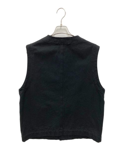 MARGARET HOWELL（マーガレットハウエル）MARGARET HOWELL (マーガレットハウエル) コットン キャンバス ベスト ブラック サイズ:Lの古着・服飾アイテム