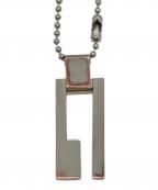 GUCCIグッチ）の古着「Gロゴネックレス」｜シルバー