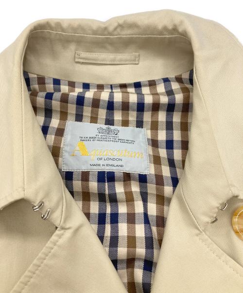 Aquascutum（アクアスキュータム）Aquascutum (アクアスキュータム) ベーシックトレンチコート ベージュ サイズ:FREEの古着・服飾アイテム