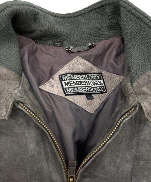 MEMBERS ONLY（メンバーズオンリー）MEMBERS ONLY (メンバーズオンリー) 【古着】スウェードブルゾン グレー サイズ:42の古着・服飾アイテム