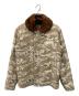 UNDERCOVER（アンダーカバー）の古着「ラビットファー襟 タイガーカモ ブルゾン」｜ベージュ