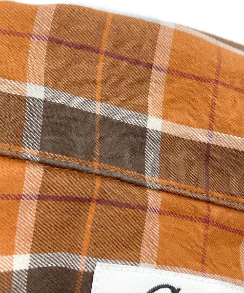 Gymphlex（ジムフレックス）Gymphlex (ジムフレックス) 開襟シャツジャケット ブラウン サイズ:Lの古着・服飾アイテム