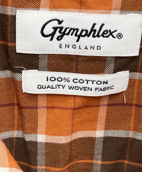 Gymphlex（ジムフレックス）Gymphlex (ジムフレックス) 開襟シャツジャケット ブラウン サイズ:Lの古着・服飾アイテム