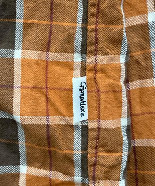 Gymphlex（ジムフレックス）Gymphlex (ジムフレックス) 開襟シャツジャケット ブラウン サイズ:Lの古着・服飾アイテム