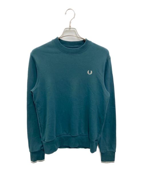 FRED PERRY（フレッドペリー）FRED PERRY (フレッドペリー) Crew Neck Sweatshirt グリーン サイズ:Sの古着・服飾アイテム