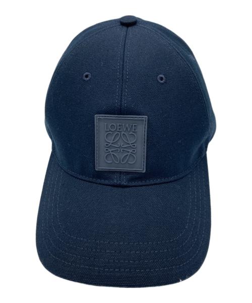 LOEWE（ロエベ）LOEWE (ロエベ) アナグラムパッチ キャップ ネイビーの古着・服飾アイテム