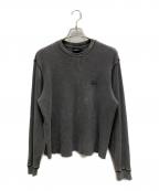 stussyステューシー）の古着「BASIC STOCK L/S THERMAL」｜グレー