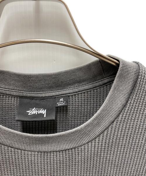 stussy（ステューシー）stussy (ステューシー) BASIC STOCK L/S THERMAL グレー サイズ:Mの古着・服飾アイテム