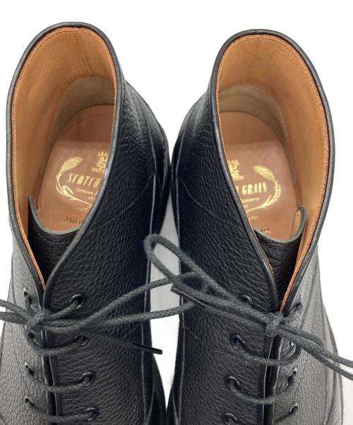 SCOTCH GRAIN（スコッチグレイン）SCOTCH GRAIN (スコッチグレイン) スパイダーチャッカブーツ ブラック サイズ:25cmの古着・服飾アイテム