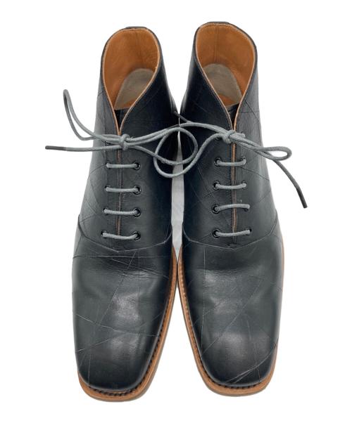 SCOTCH GRAIN（スコッチグレイン）SCOTCH GRAIN (スコッチグレイン) スパイダーチャッカブーツ ブラック サイズ:SIZE 25 1/2の古着・服飾アイテム