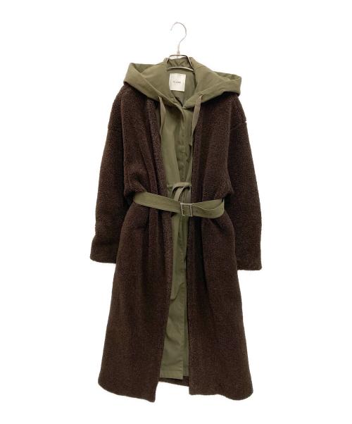 CLANE（クラネ）CLANE (クラネ) MILITARY LAYER BOA COAT グリーン×ブラウン サイズ:1の古着・服飾アイテム