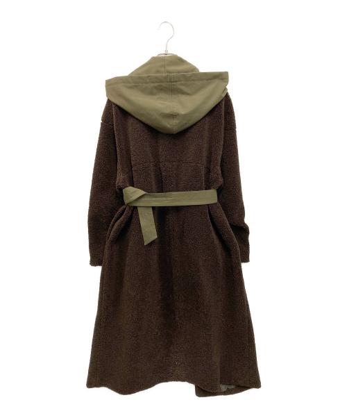 CLANE（クラネ）CLANE (クラネ) MILITARY LAYER BOA COAT グリーン×ブラウン サイズ:1の古着・服飾アイテム