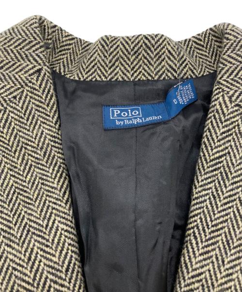 POLO RALPH LAUREN（ポロ・ラルフローレン）POLO RALPH LAUREN (ポロ・ラルフローレン) ヘリンボーンコート グレー 未使用品の古着・服飾アイテム