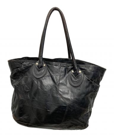 Joe McCoy 豊岡鞄 leather TOTE BAG ベージュ　ブラック 中古・古着通販】Joe McCOY (ジョーマッコイ) 豊岡鞄 (トヨオカカバン