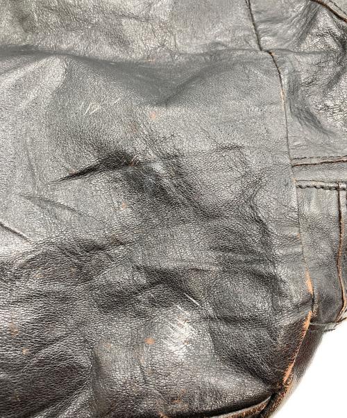 Joe McCOY（ジョーマッコイ）Joe McCOY (ジョーマッコイ) 豊岡鞄 (トヨオカカバン) LEATHER TOTE BAG / PATCH WORK LONG ブラックの古着・服飾アイテム