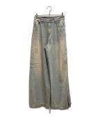 adidasアディダス）の古着「アディレニウム シーズン3 ジップ ウォッシュド デニム パンツ」｜インディゴ